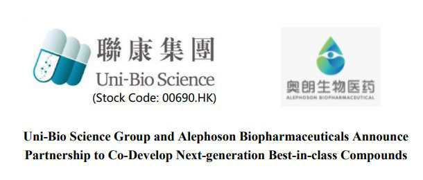 Uni-Bio Science Group and Alephoson Biopharmaceuticals Announce Partnership to Co-Develop Next-generation Best-in-class Compounds